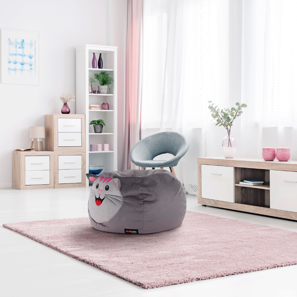 Sedací vak BABY TYP 1 – šedý, 60x45 cm