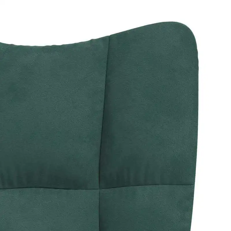 Křeslo ušák, relaxační, černá, zelená, KOMODO