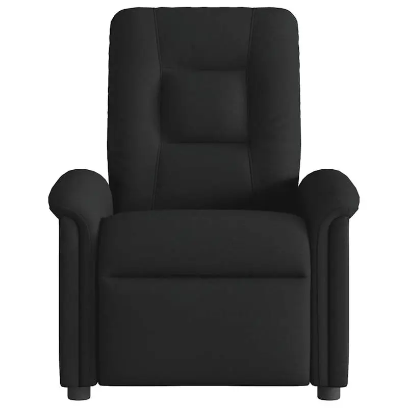 Křeslo relaxační, polohovací, látka černá, BARD