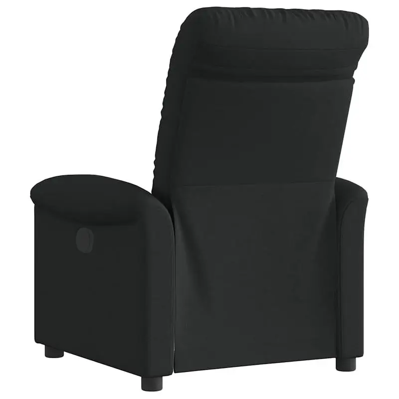 Křeslo relaxační, polohovací, látka černá, BARD