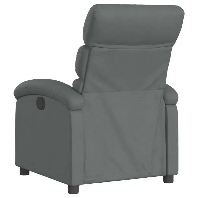 Křeslo relaxační, polohovací, látka šedá, SUAREZ