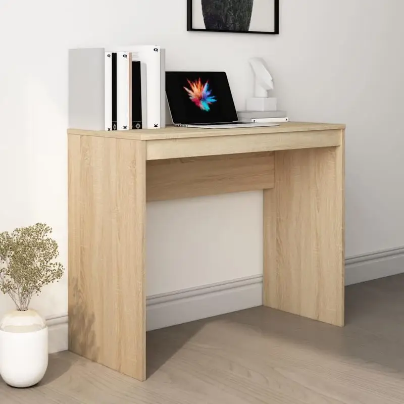 Pracovní, PC stůl, dřevo, dub sonoma, VERNER NEW