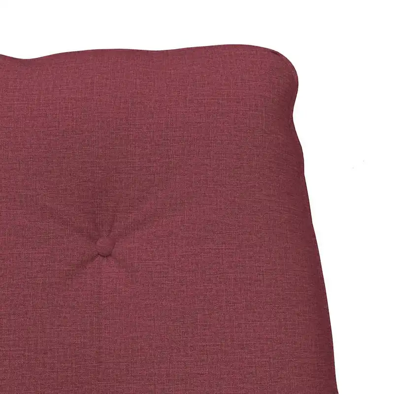 Křeslo relaxační, nohy dřevěné, látka červená, ALMOND