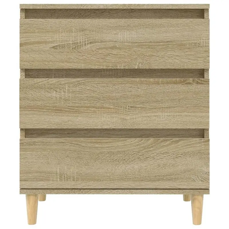 Komoda, 3 zásuvky, dřevo, dub sonoma, TOPTY TYP 35