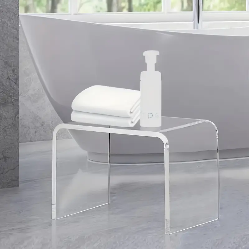 Botník luxusní, lavice na boty, akryl, transparentní, LUXURY