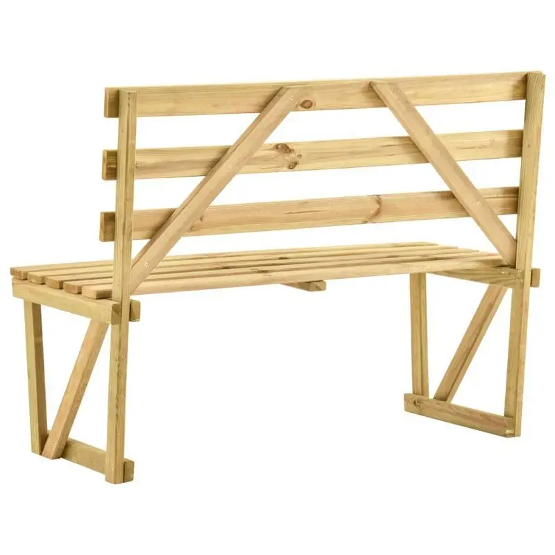 Zahradní lavička, borovicový masiv, přírodní, SABA TYP 5