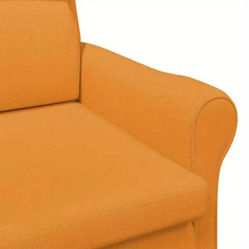 Křeslo ušák, relaxační, nohy masiv, oranžová, CHARLOT