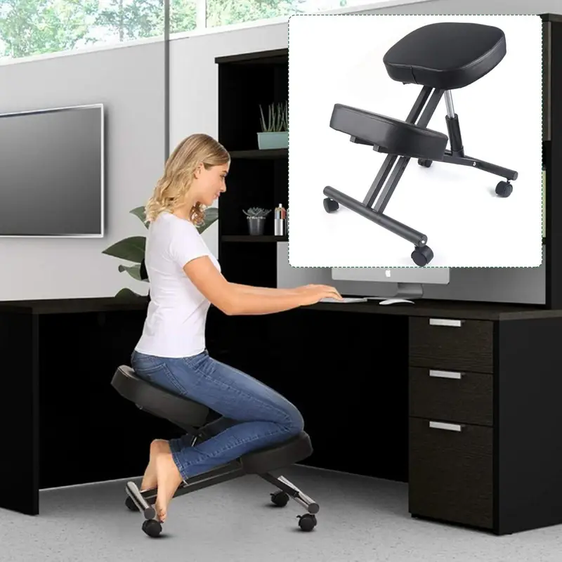 Ergonomická klekačka, ekokůže černá, KILIAN