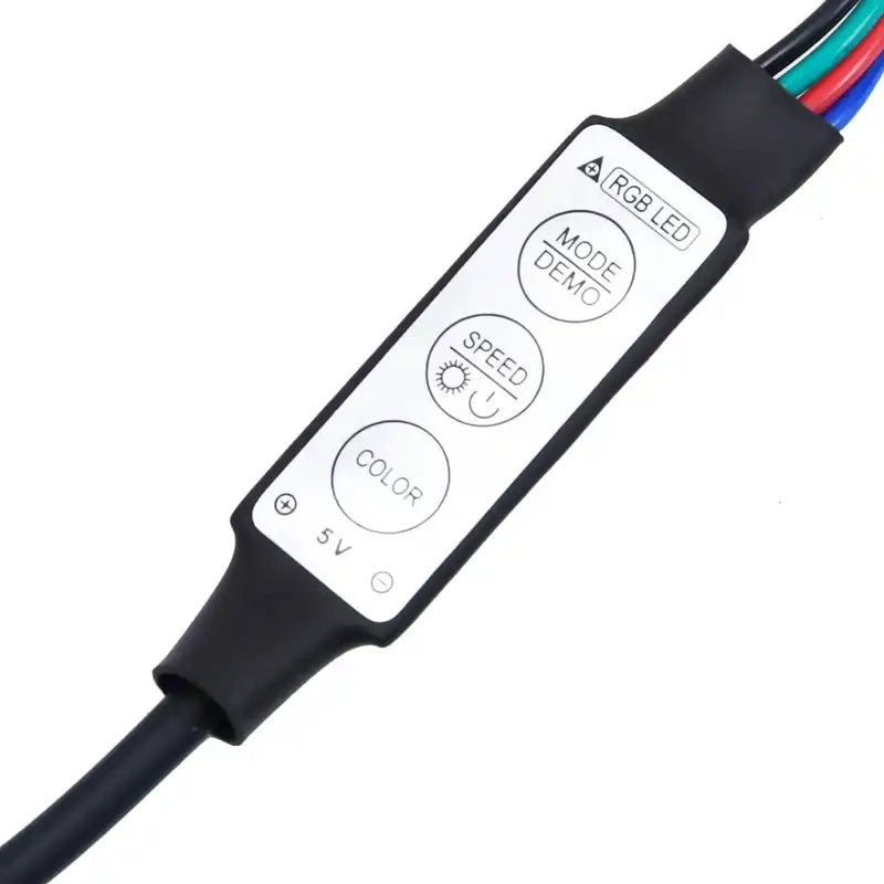 Konferenční stolek, LED podsvícení, dřevo, tvrzené sklo, černá, sklo čiré, INFINITY 8
