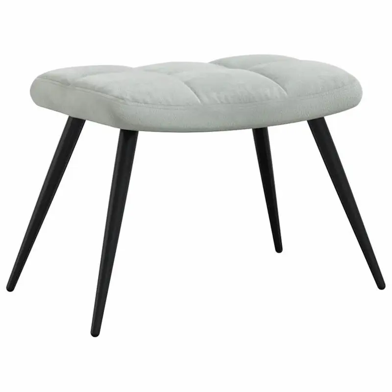 Křeslo ušák, relaxační, s podnožkou, černá, šedá, KOMODO 2