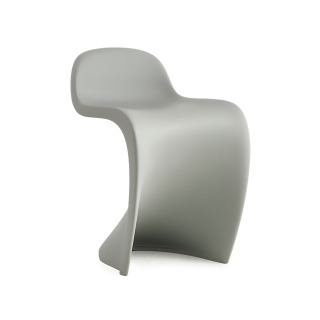 Křeslo ergonomické, designové, relaxační, plast šedý, ELEGANT