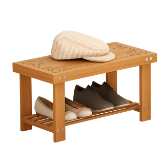 Botník, lavice na boty, bambus, přírodní, PAWKA